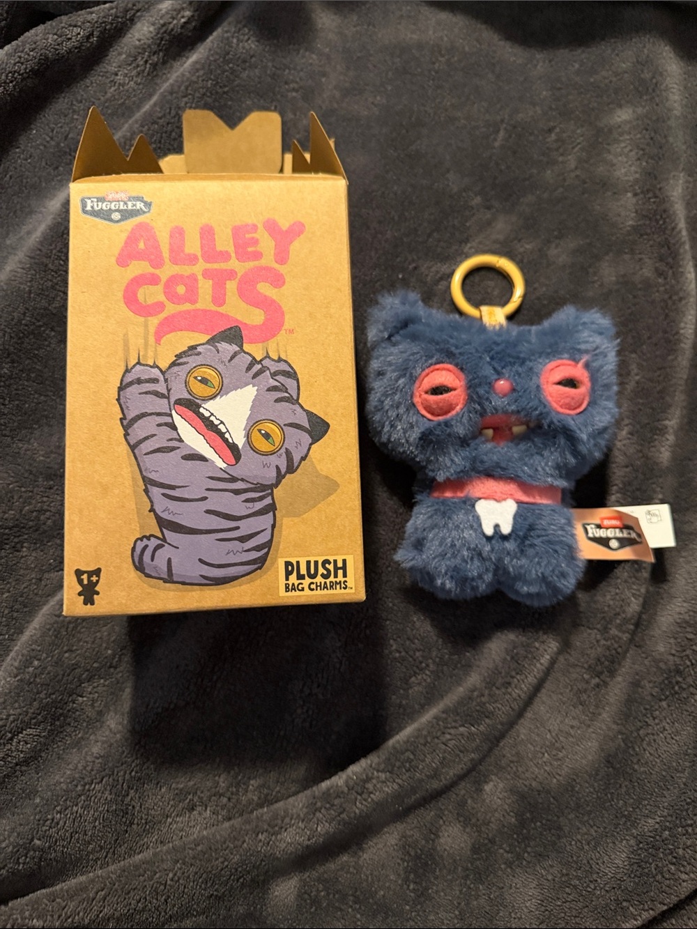 Zuru Fuggler Alley Cats plush bag charm blind box Confirmed Cheezee